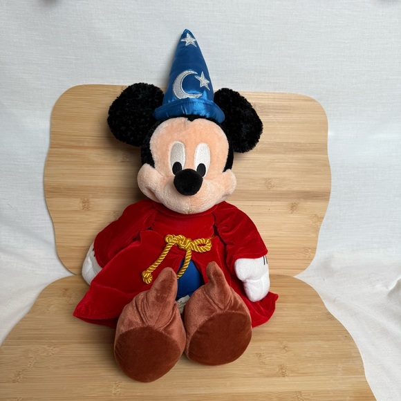 Disney | Toys | Sorcerer Mickey Mouse Plush 6 Walt Disney World Red ...